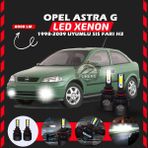 Opel Astra G 1998-2009 Sis Farı Uyumlu Şimşek Etkili Led Xenon Light Series H3