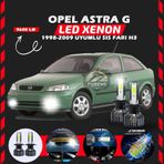 Opel Astra G 1998-2009 Sis Farı Uyumlu Şimşek Etkili Led Xenon Pro Series H3