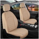 Opel Astra G Hb Uyumlu Lüks Deri Oto Koltuk Kılıfı Ön/arka 5li Set Original Bej