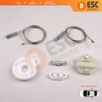 Opel Astra G T98 1998-2004 4/5 Door 90521877 90521878 Icin Arka Sol Veya Sag Cam Kriko Tamir Seti