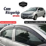 Opel Astra H 2004-2014 Hb Uyumlu Mugen Cam Rüzgarlığı Seti Piano Black 4'lü İthal