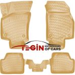 Opel Astra H 2004 3D Havuzlu Paspas Bej - Siyah