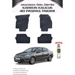 Opel Astra H 2009 Model Aracınıza Özel Karbon Kauçuk Paspas Takımı - Siyah