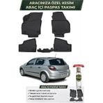 Opel Astra H Hatchback 2012 Model Aracınıza Özel Üretim Esnek Kauçuk Paspas Takımı + Hediyeli - Siyah