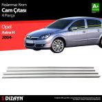 Opel Astra H İcin Hatchback Krom Cam Citasi 4 Parca 2004 Uzeri
