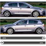 Opel Astra H Sport Kırmızı Yan Şerit Oto Sticker