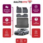 Opel Astra J 1.4 Benzinli 2020 Model Bagaj Havuzu+4d Araca Özel Havuzlu Paspas Takımıı Prqx - Siyah