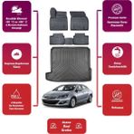 Opel Astra J 1.4 Benzinli 2021 Model Bagaj Havuzu+4d Araca Özel Havuzlu Paspas Takımıı Maxii - Siyah