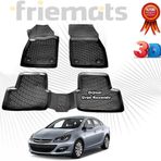 Opel ASTRA J 3D Havuzlu Paspas Sedan 2019 Sonrası SON KASA Siyah 4 Parça Friemats