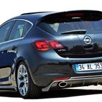 Opel Astra J Hb (2010-2012) Makyajsız Arka Tampon Eki - Difüzör (plastik)