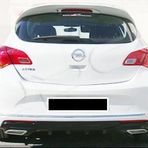 Opel Astra J Hb 2013 - 2015 Egzoz Görünümlü Arka Tampon Eki - Difüzör (plastik)