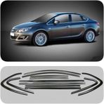 Opel Astra J Hb Cam Çıtası Çerçevesi Parlak Siyah Komple 2010-2014 Arası