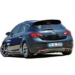 Opel Astra J İcin Hatchback (2010-2012) Makyajsiz Arka Tampon Eki - Difuzor (Plastik)