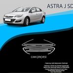 Opel Astra J Sd Krom Cam Çerçevesi Paslanmaz Çelik