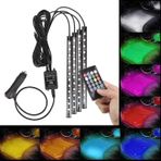 Opel Astra J Uyumlu Uyumlu Rgb Ayak Altı Led 12 Led Kumandalı Müzik Duyarlı Araç İçi Aydınlatma 7 Renk 12v 1