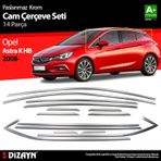 Opel Astra K HB Krom Cam Çerçeve Seti 14 Prç 2015 Üzeri