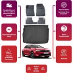 Opel Astra L 2022 Model Üst Bagaj Havuzu+4d Araca Özel Havuzlu Paspas Takımıı Maxii - Siyah