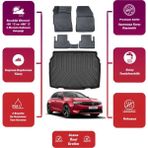 Opel Astra L 2023 Model Alt Bagaj Havuzu+4d Araca Özel Havuzlu Paspas Takımıı Maxii - Siyah