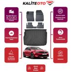 Opel Astra L 2024 Model Üst Bagaj Havuzu+4d Araca Özel Havuzlu Paspas Takımıı Prqx - Siyah
