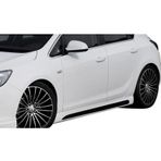 Opel Astra Uyumlu J Hatchback 2011 - 2015 Custom Yan Marşpiyel Seti (Plastik)