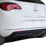 Opel Astra Uyumlu J Hatchback (2013-2015) Makyajlı Custom Arka Tampon Eki - Difüzör (Plastik)