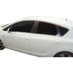 Opel Astra Uyumlu J Hatchback Cam Çerçevesi 12 Parça Krom (Geniş) 2010 Ve Sonrası