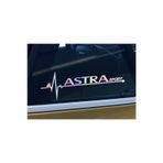 Opel Astra Yan Cam Sticker Oto Kapı 20 Cm X 7 Cm Holo-Chroma