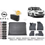 Opel Combo 2012 Model Bagaj Havuzu+4d Araca Özel Havuzlu Paspas Takımıı Rice - Siyah