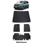 Opel Combo 2019 Model 5d Premium Ekstra Havuzlu Paspas ve Bagaj Havuzu Set - Siyah