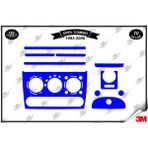 Opel Corsa B Tigra Combo 1993-2000 Torpido Konsol Trim Göğüs Maun Kaplama Set 10 Parça Mavi
