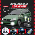 Opel Corsa C 2000-2006 Sis Farı Uyumlu Şimşek Etkili Led Xenon Pro Series H3