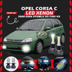 Opel Corsa C 2000-2006 Sis Farı Uyumlu Şimşek Etkili Led Xenon Pro Series H3