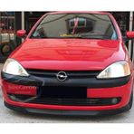 Opel Corsa C 2000-2006 Uyumlu Üniversal Astra H Lip Esnek Ön Lip 2 Parça Tampon Altı Dil Karlık Ön Ek 00 Şüscaroto Aksesuar