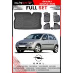 Opel Corsa C 2001-2007 4d Bagaj ve Pro Serisi Havuzlu Paspas Takımı - Siyah