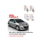 OPEL CORSA C 2004 MODEL ÖN UZUN-KISA 4 LÜ FAR AMPÜLÜ TAKIMI BOSCH