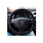 Opel corsa C dikmeli direksiyon kılıfı alkantara nubuk kırmızı ipli