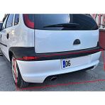 Opel Corsa C Makyajsız Kasa Arka Tampon Eki Fiberglass Boyasız