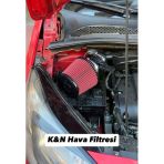 Opel Corsa D 1.4 Benzinli Motor-Yüksek Performans Açık Hava Filtresi 7.6Cm Kırmızı