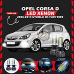 Opel Corsa D 2006-2014 Sis Farı Uyumlu Şimşek Etkili Led Xenon Pro Series H9005