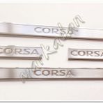 Opel Corsa D 2006-2015 4 Parça P.Çelik Kapı Eşiği