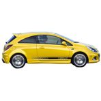 Opel Corsa D (2007-2015) Opc 2 Kapılı (coupe) Yan Marşpiyel Seti (plastik)