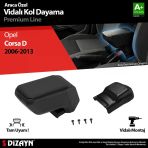 Opel Corsa D İcin Kol Dayama Kolcak Abs Vidali Siyah 2006-2013 A+Kalite