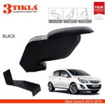 Opel Corsa E 2015-2018 Delmesiz Çelik Ayaklı Siyah Kolçak Kol Dayama
