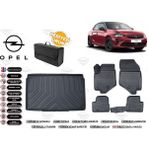 Opel Corsa F 2021 Model Bagaj Havuzu+4d Araca Özel Havuzlu Paspas Takımıı Rice - Siyah