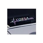 Opel Corsa Yan Cam Sticker Oto Kapı 20 Cm X 7 Cm Holo-Chroma