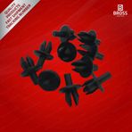 Opel için 10 Adet Geçmeli Perçin Klipsi Siyah 1719245