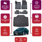 Opel Insıgnıa 2009 Model Bagaj Havuzu+4d Araca Özel Havuzlu Paspas Takımıı Maxii - Siyah