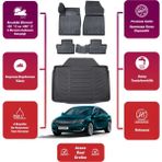Opel Insıgnıa 2009 Model Bagaj Havuzu+4d Araca Özel Havuzlu Paspas Takımıı Proxy - Siyah