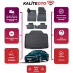 Opel Insıgnıa 2014 Model Bagaj Havuzu+4d Araca Özel Havuzlu Paspas Takımıı Prs - Siyah