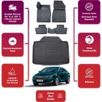 Opel Insıgnıa 2016 Model Bagaj Havuzu Araca Özel Extra Havuzlu Paspas Takımı Maxi - Siyah